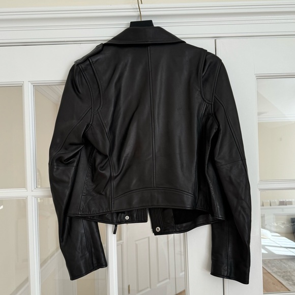 Paige Danette Leather Moto Jacket - Black - Medium - Picture 3 of 5